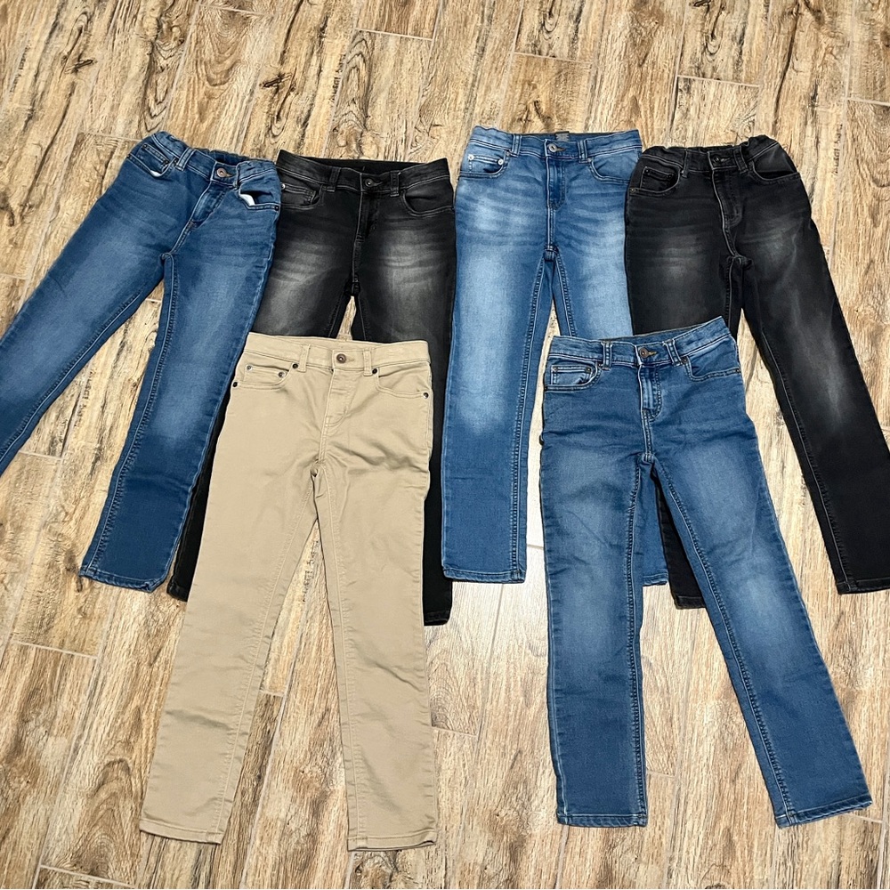 Boys size 10 jeans skinny/straight with stretch
